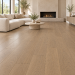 Guoya sun Oak flooring in a living room — illustrative room visualization