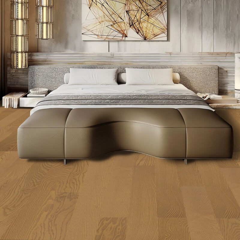 Weiss Ash Toffee 6 inch engineered hardwood room view