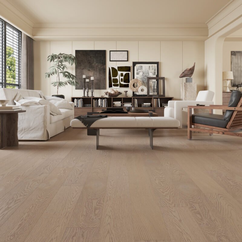 Weiss Coconut 7 inch engineered hardwood room view