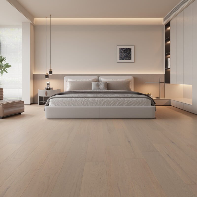 Weiss Seashell 6 inch engineered hardwood room view