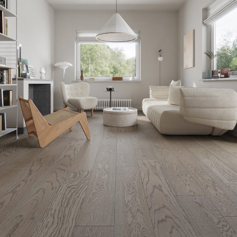 Weiss Toffee 7 inch engineered hardwood room view